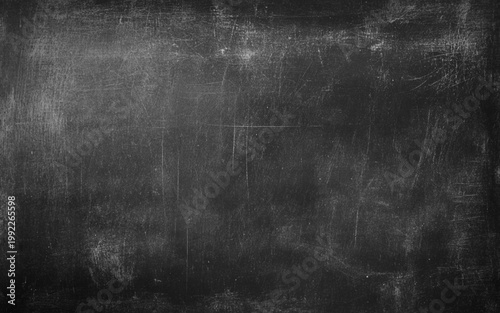 Dark gray chalkboard surface with visible lines and traces of writing chalk. Vector illustration.