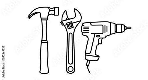 Tools for construction and repair work.