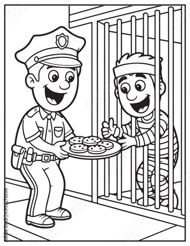 Prison Life coloring book
