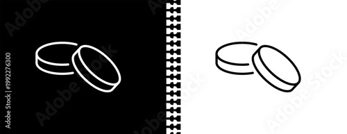 stack UI outline icon in black and white mode - business collection. 