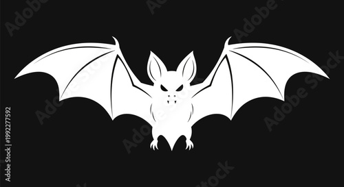cute helloween vactor bat