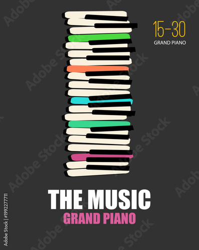 Idea of designs for music events. festival concert. Poster Music festival. template flyer. vector illustration.