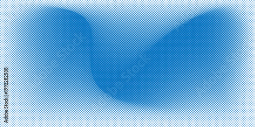 Cyan blue pop art background with halftone polka dots in retro comic style