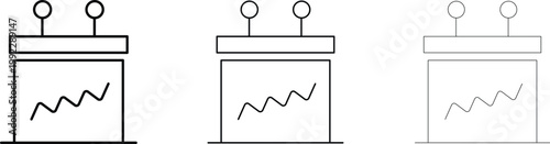 Battery icon set minimalist power symbols for ui ux design