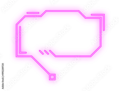 neon digital text box