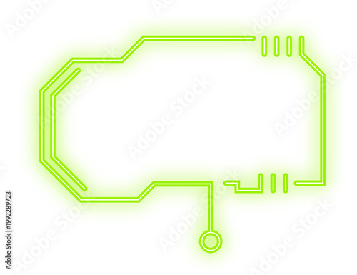 neon digital text box