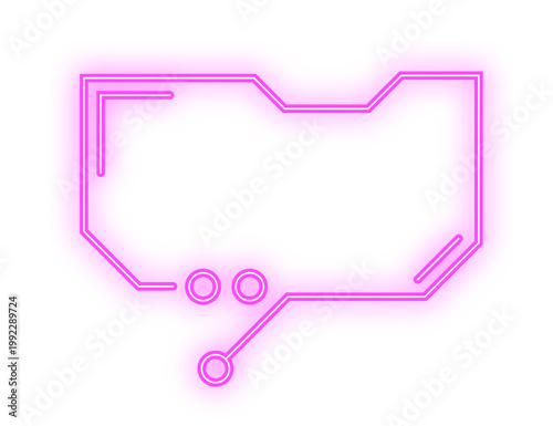 neon digital text box