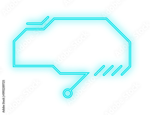 neon digital text box