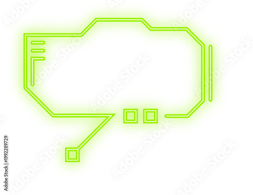 neon digital text box
