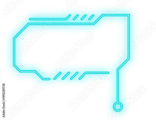 neon digital text box