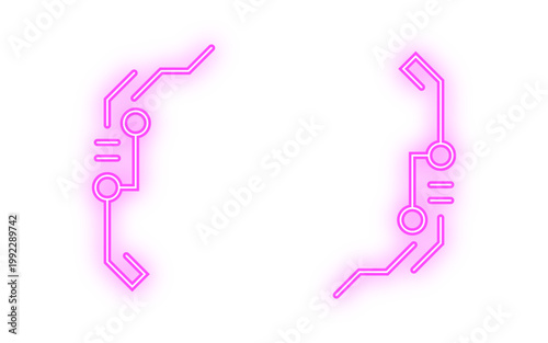neon shape bracket