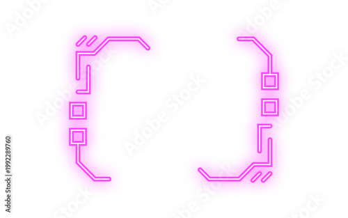 neon shape bracket