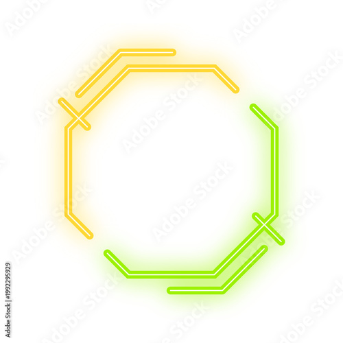 two tone octagon frame