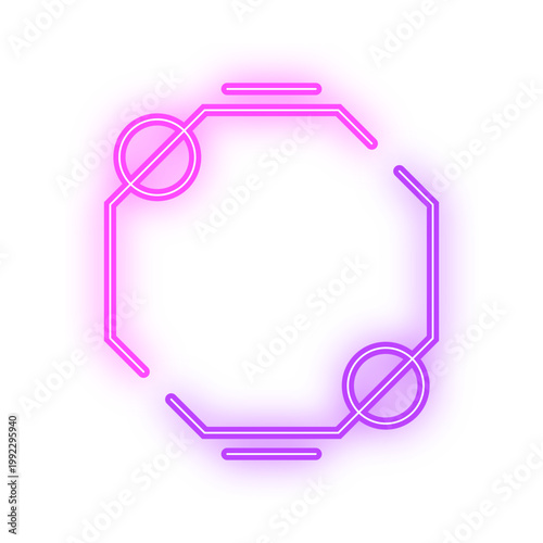 two tone octagon frame