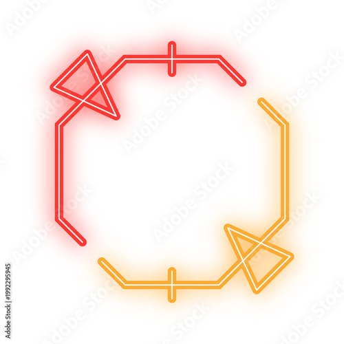 two tone octagon frame