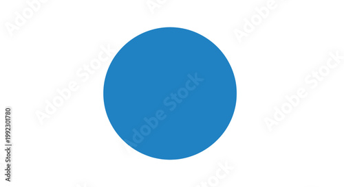 Schilderij op canvas Blue Circle Shape Design Element.