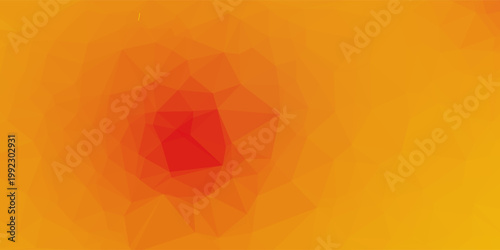 Dark Orange vector polygon abstract layout. Geometric illustration in Origami style with gradient.  Brand new style for your business design.