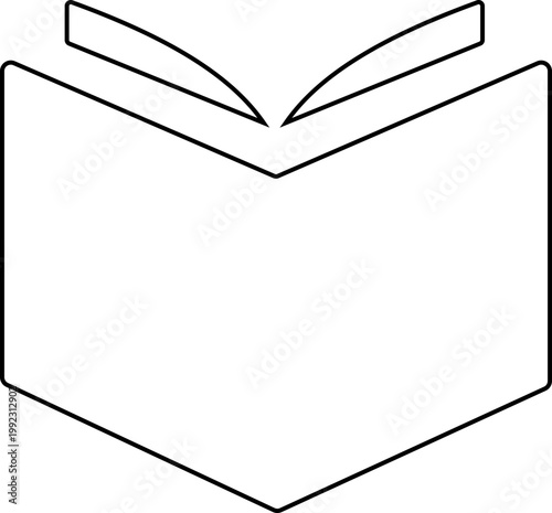 Book icon library literature education reading textbook notebook manual guide publication archive knowledge study learning open closed book flat line vector