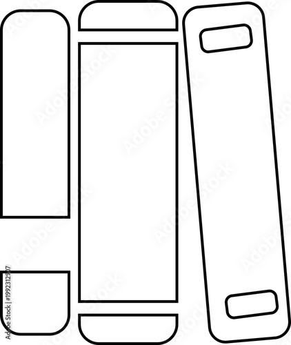 Book icon library literature education reading textbook notebook manual guide publication archive knowledge study learning open closed book flat line vector