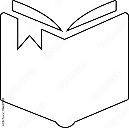 Book icon library literature education reading textbook notebook manual guide publication archive knowledge study learning open closed book flat line vector