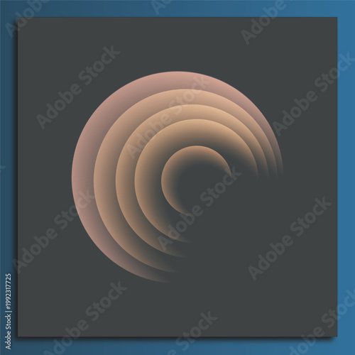 Abstract spiral background. Abstract gradient texture on screen background. Minimal fluid design.