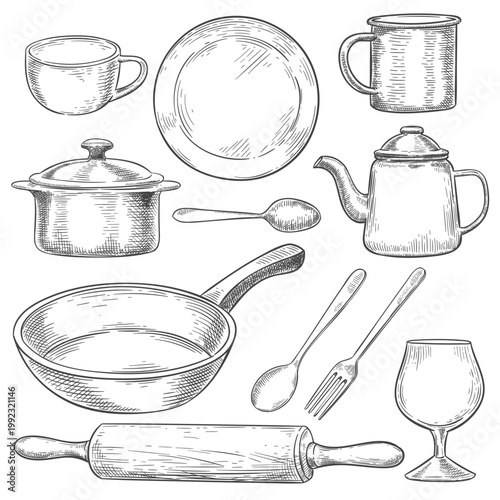 engraving etching tableware