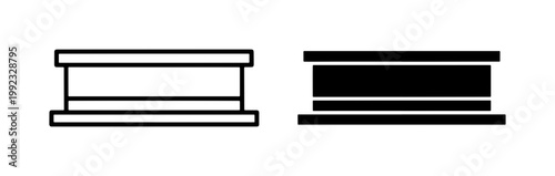 Simple Line Art Cylinder Shapes