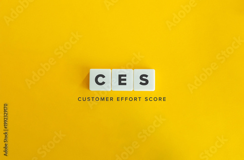 Obraz na plátně Customer Effort Score CES Service Experience Loyalty Strategy Feedback Analysis
