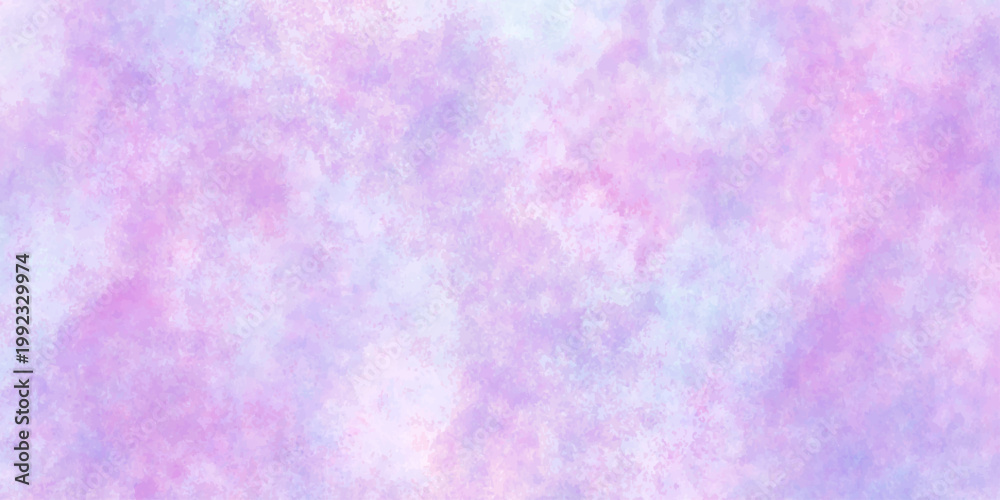 Fototapeta premium Colorful paper textured ink effect grungy wet pastel illustration for design. colorful abstract watercolor background. Smooth vibrant light pink, purple shades and blue watercolor paper textured.