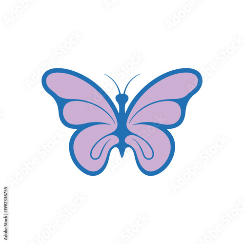 Colorful Butterfly Vector Gradient Editable Insect Elegant Modern Illustration
