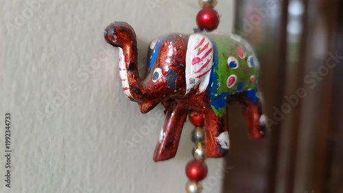 Colorful handmade elephant wall hanging Indian home decor