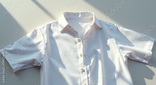 White shirt on a white surface