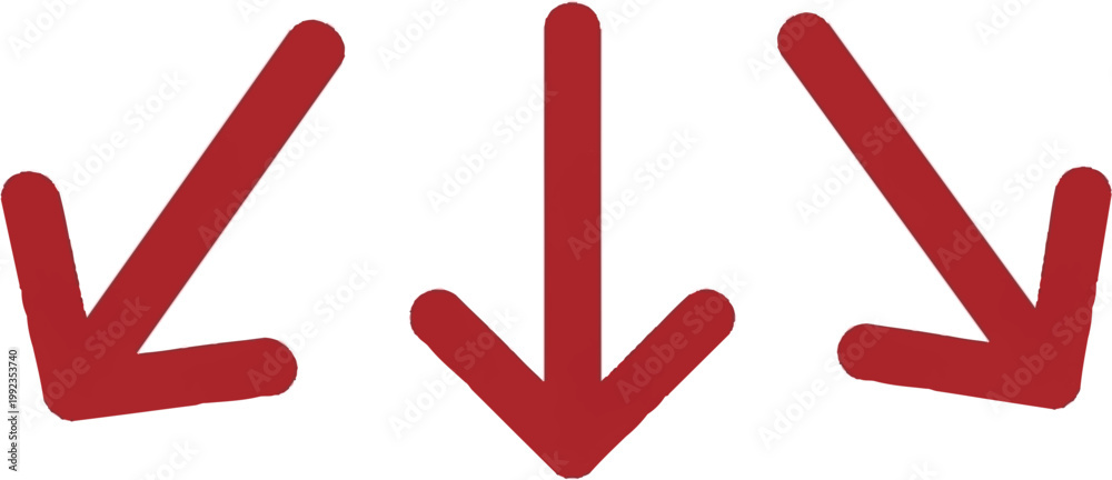 Obraz premium Three Red Arrows Pointing Forward – Speed Progress Flat Vector Icon 