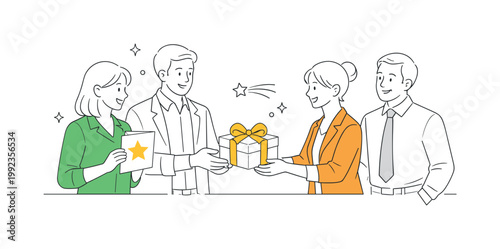 A corporate holiday campaign where teams express appreciation to clients and partners through simple and elegant visual messages, represented by a minimal composition of