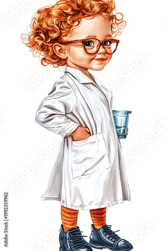 Caricature, Humor, Clown, Person, Man, Woman, Art, Image for Printing, with White Background, for Stickers, T-shirt Print, Cap, Mug, Flip-flop, Mousepad