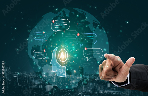 Принти на полотні Conversational AI analyzes messages to help teams respond faster