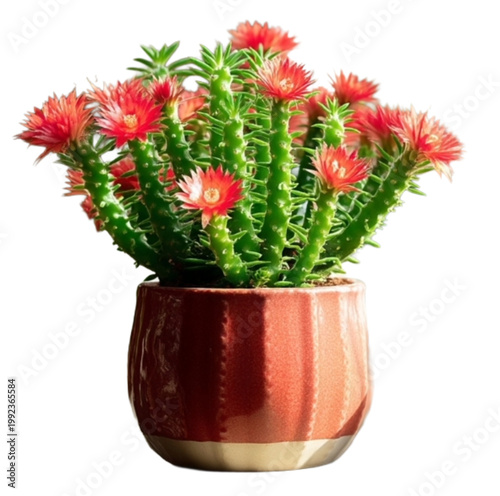cactus in a red pot