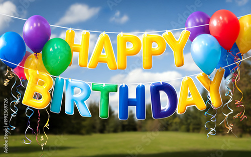 happy birthday, AI generated