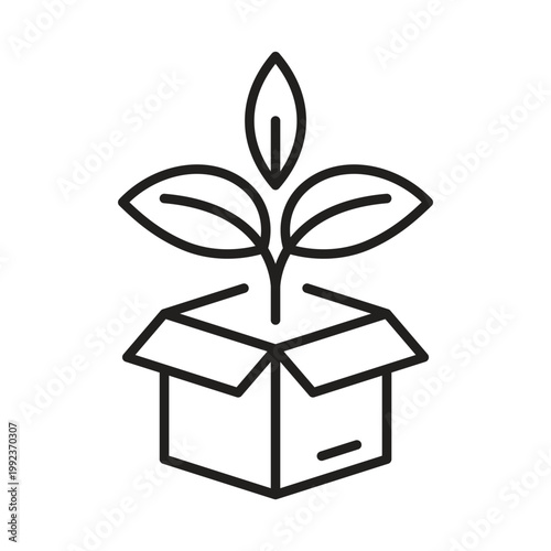 Canvastavla Sustainable packaging and eco friendly product delivery icon