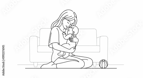 Woman holding a small dog.