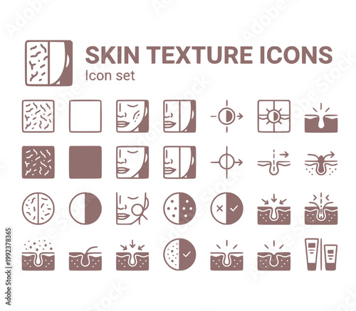 Before After Skin Texture Macro Split Side-by-Side Cheek Close-Up Rough vs Smooth Same Lighting Skin Transformation Pore Detail Skincare Result Vector Illustration