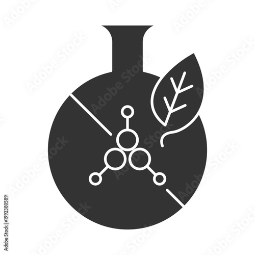 No Chemicals Line Icon – Eco Friendly Product Badge