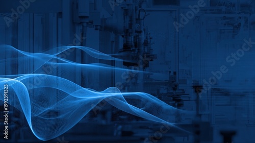 Modern Production Line With Digital Enhancement in a Factory Setting