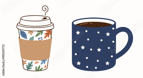 Coffee cup patterns