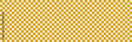 A mustard and beige pattern for a groovy seamless background. Retro checkerboard design