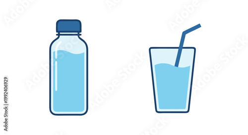 Hydration reminder icons