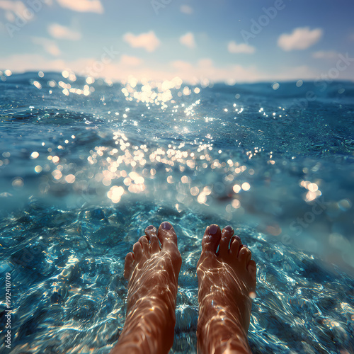 Relaxing Foot Soak in Crystal Clear Waters