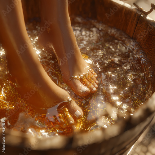 Luxurious Golden Foot Soak