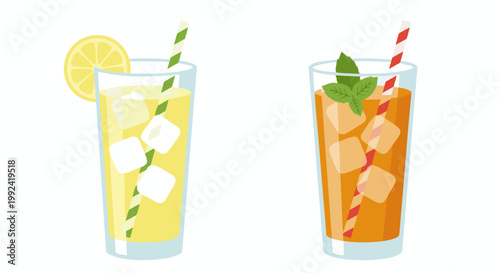 Refreshing drink ads