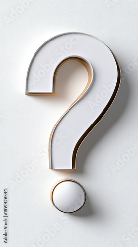 Obraz na płótnie Question mark symbol standing out on blue background representing query, FAQ, problem solving, information, thinking process, decision making, education, and innovative ideas